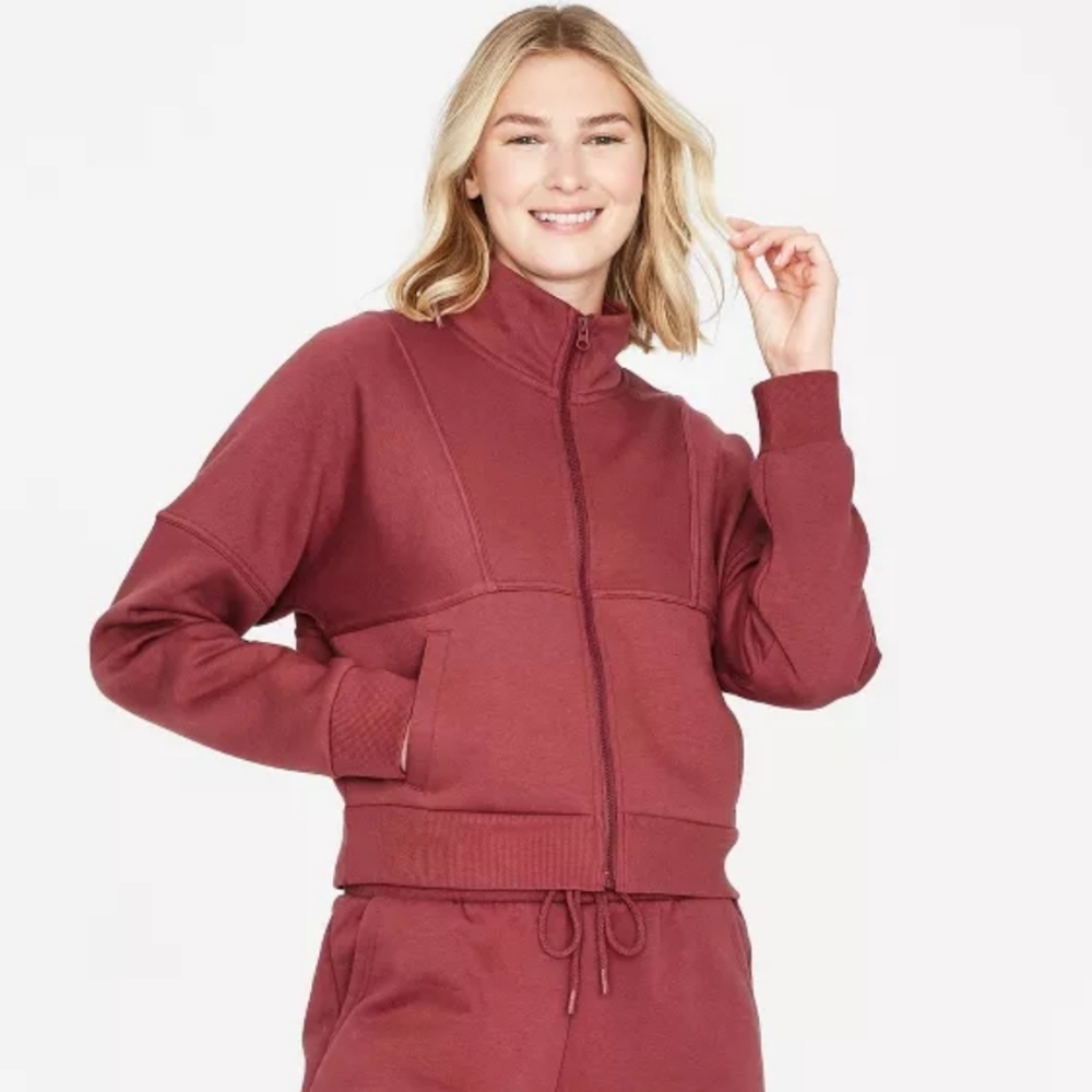 Zip up cropped jacket